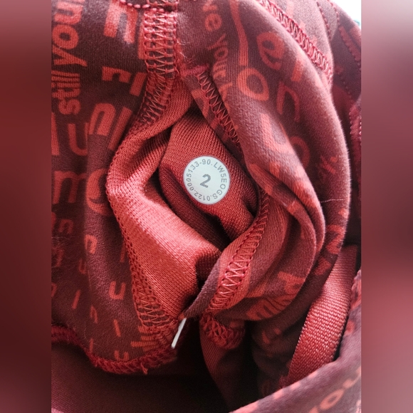 NWT Lululemon Wunder Train Contour Fit High-Rise Tight 25" Ombre Red Multi SZ 2 - Picture 16 of 16